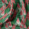 Printed Cotton OUILEY Green / Pink